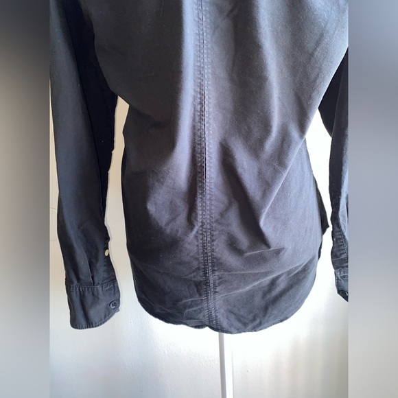 RAG & BONE FIT 2 TOMLIN COTTON SHIRT IN CHARCOAL GREY - Picture 13 of 14